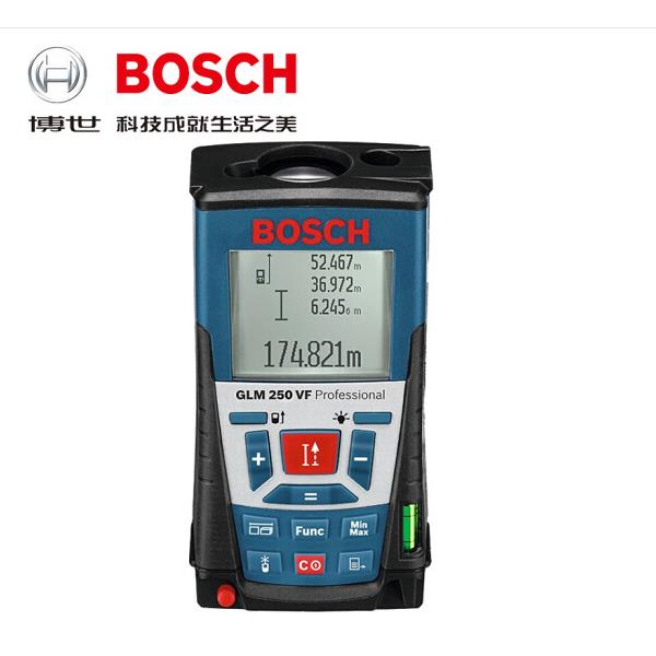 博世BOSCH激光测距仪250米室外红外线电子尺GLM250VF高精度量房仪测量 红激光点（适合室内外）